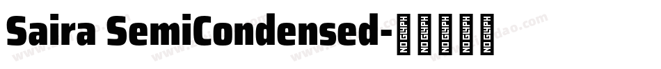 Saira SemiCondensed字体转换
